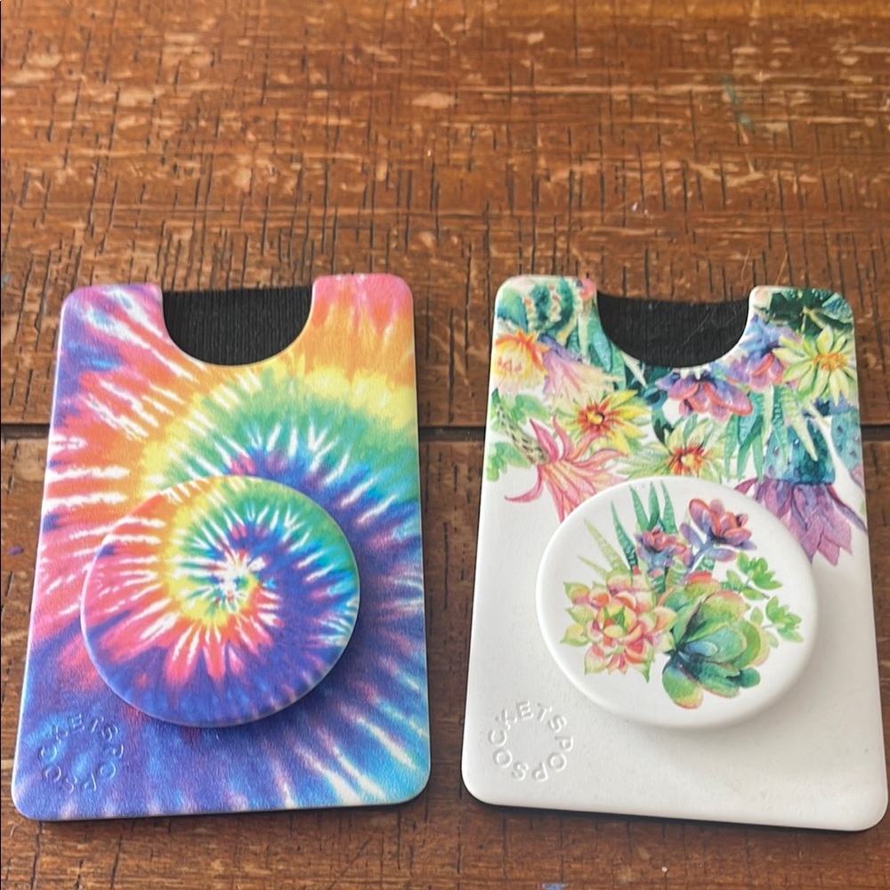 PopSocket Blue and Green Phone Covers with Vibrant Designs